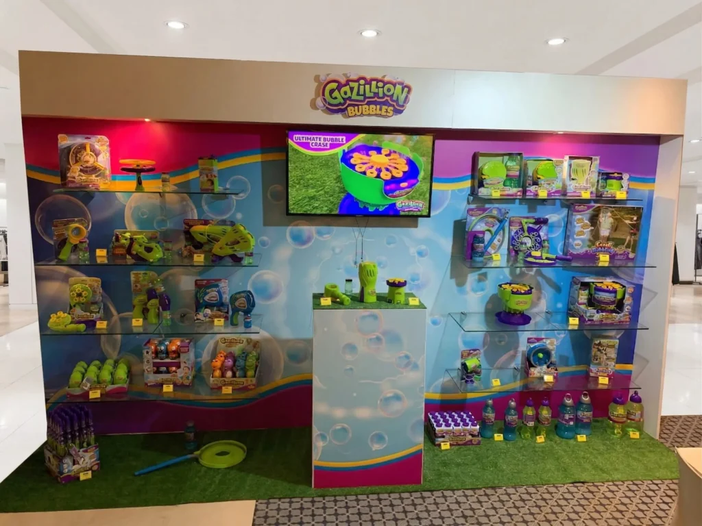 Agencement d'un Showroom Funrise : Gazillion Bubble